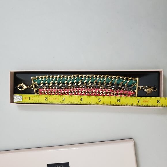 NIB Victoria's Secret |Woven Metal Fabric Bracelet - Picture 9 of 10